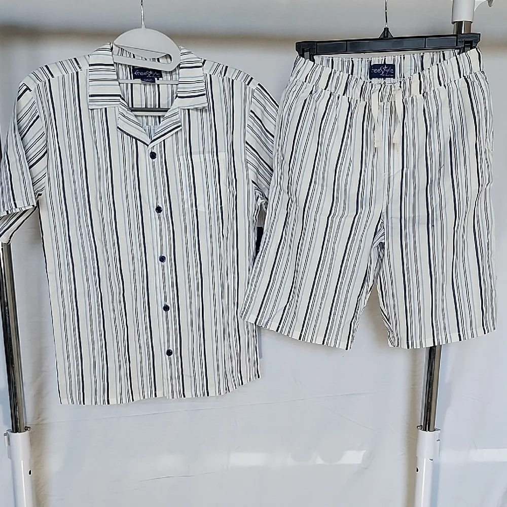 Freestyle Revolution Navy and White Striped Set